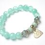 unikatowe bransoletki marmur mint heart /11 03 2016/