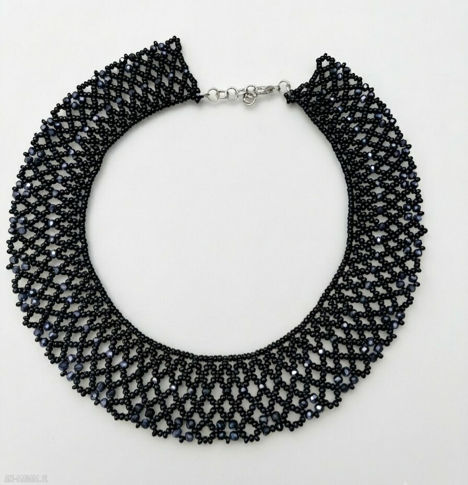 Czarny naszyjnik krywulka Black Lace - efektowny choker