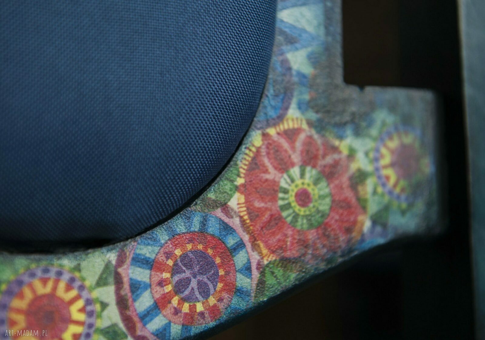Krzesła folkowe w stylu decoupage - ręcznie malowane (komplet 2 szt.)