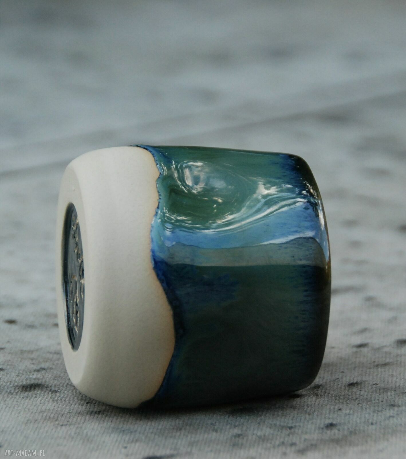 Czarka ceramiczna Krzywa 200 ml - unikatowa ceramika handmade