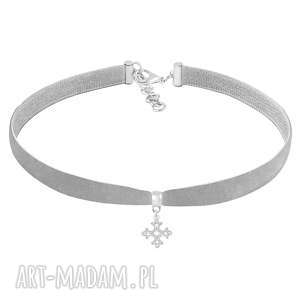 lavoga choker - grey velvet