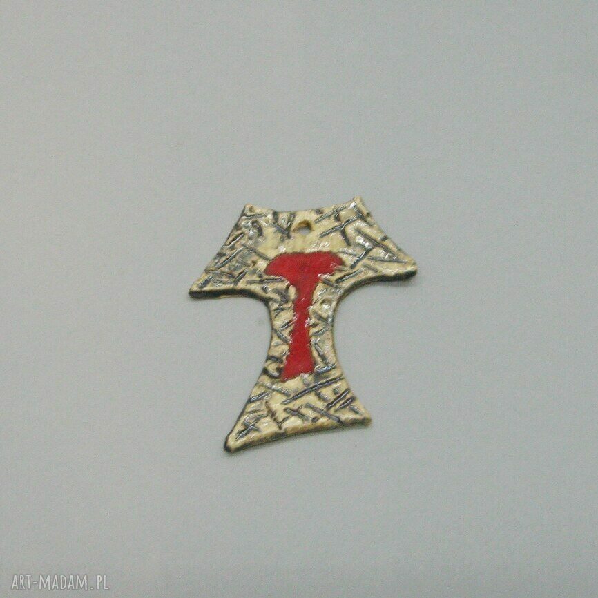 Krzyż Tałka Franciszkańska IV - ceramika handmade na ścianę