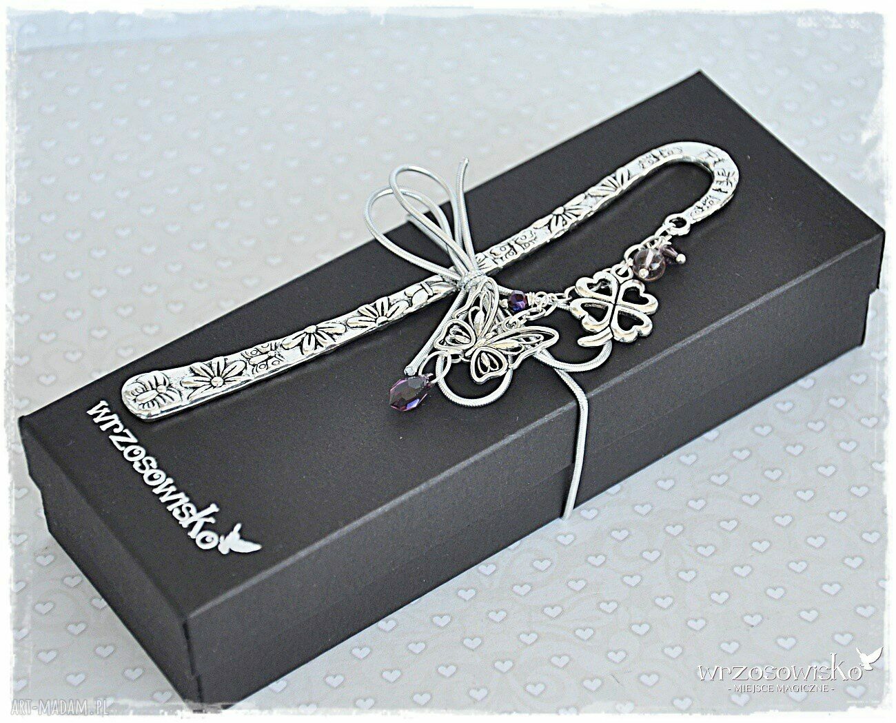 Urocze szczęście zakładka w pudełeczku Handmade