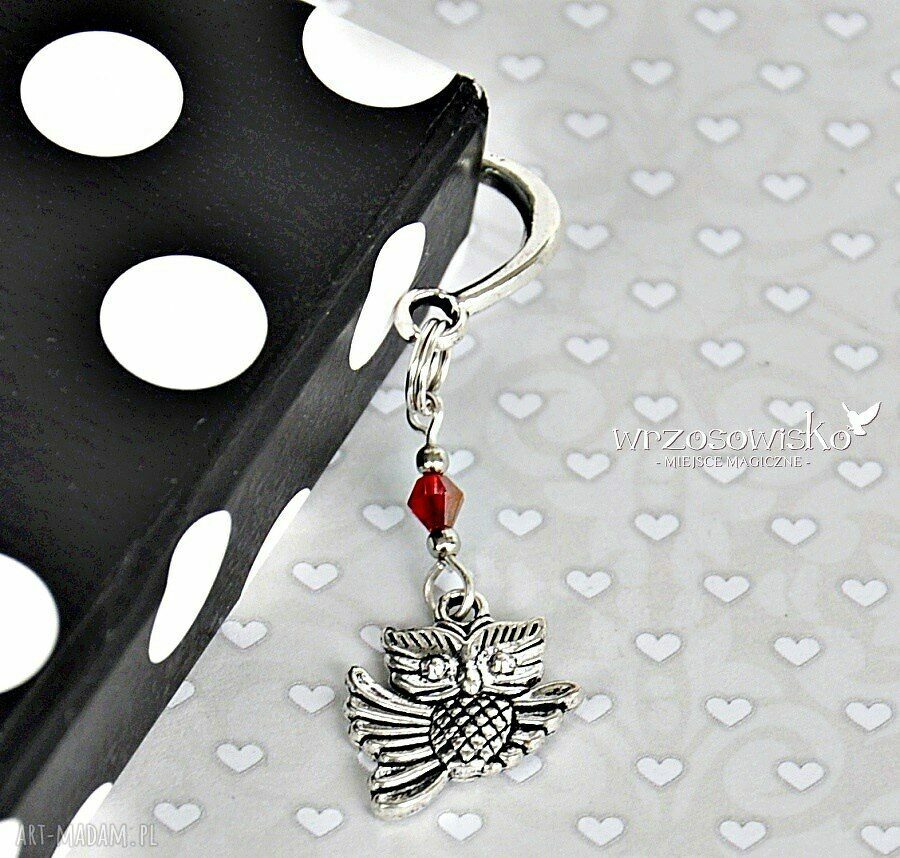 Sowia zakładka handmade