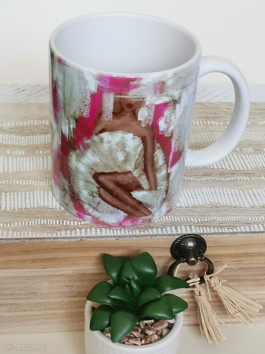 Kubek Balerina 1 - obraz na porcelanie 330 ml (rękodzieło Margo art)