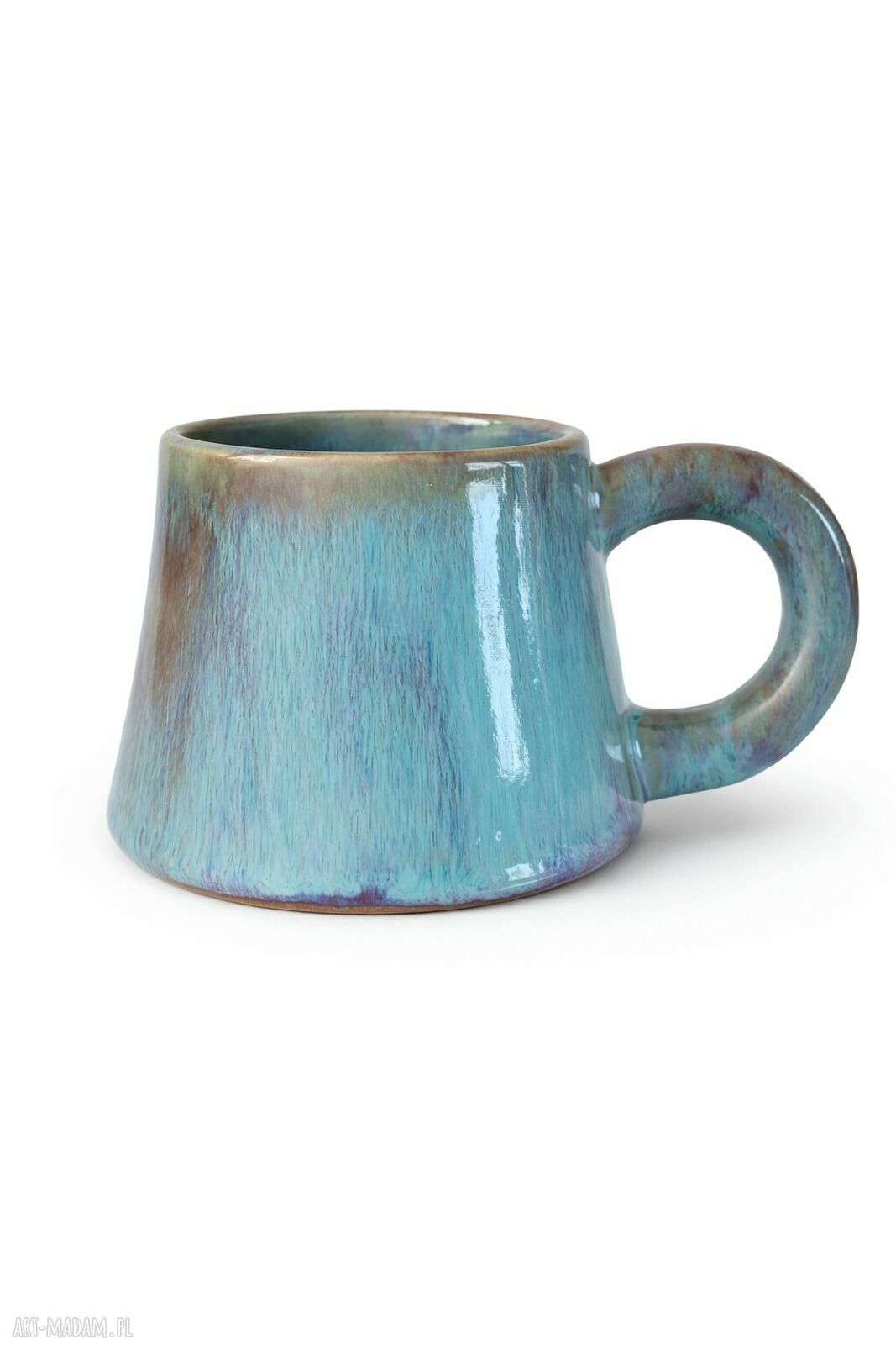 Kubek ceramiczny 200 ml Papataj - rękodzieło do codziennej kawy i herbaty