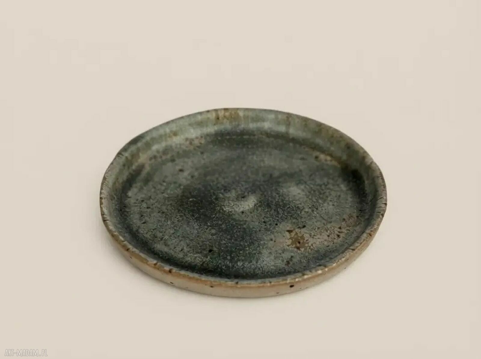 Kubek ceramiczny z podstawką, około 300 ml