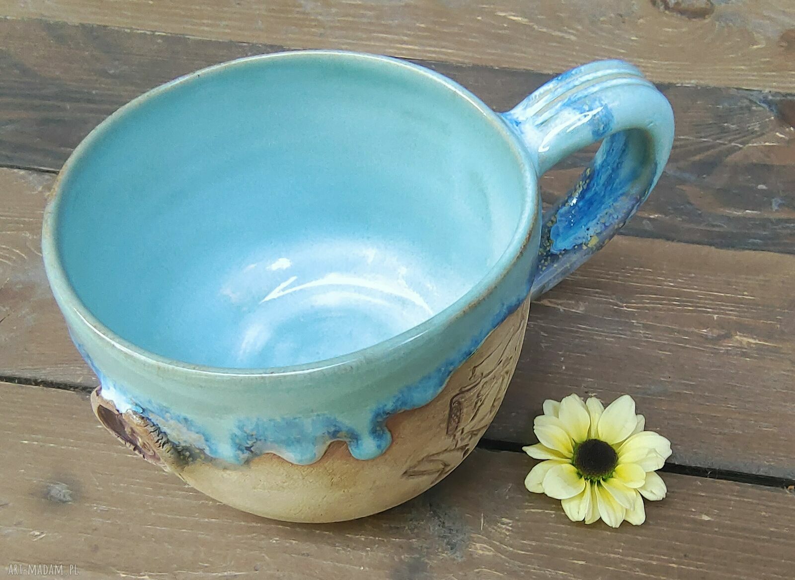 Kubek ceramiczny dla krawcowej - krawieckie motywy