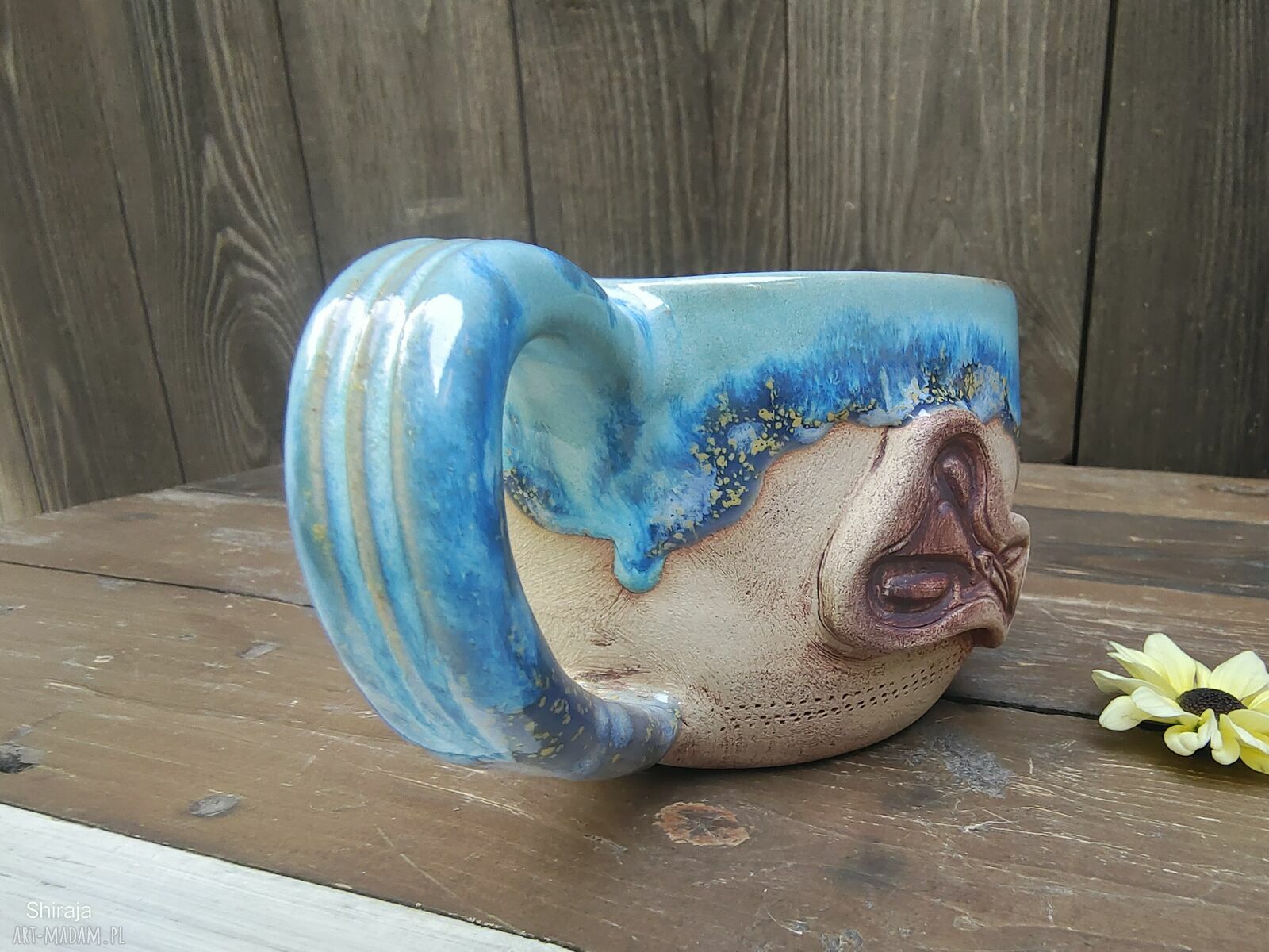 Kubek ceramiczny dla krawcowej - krawieckie motywy