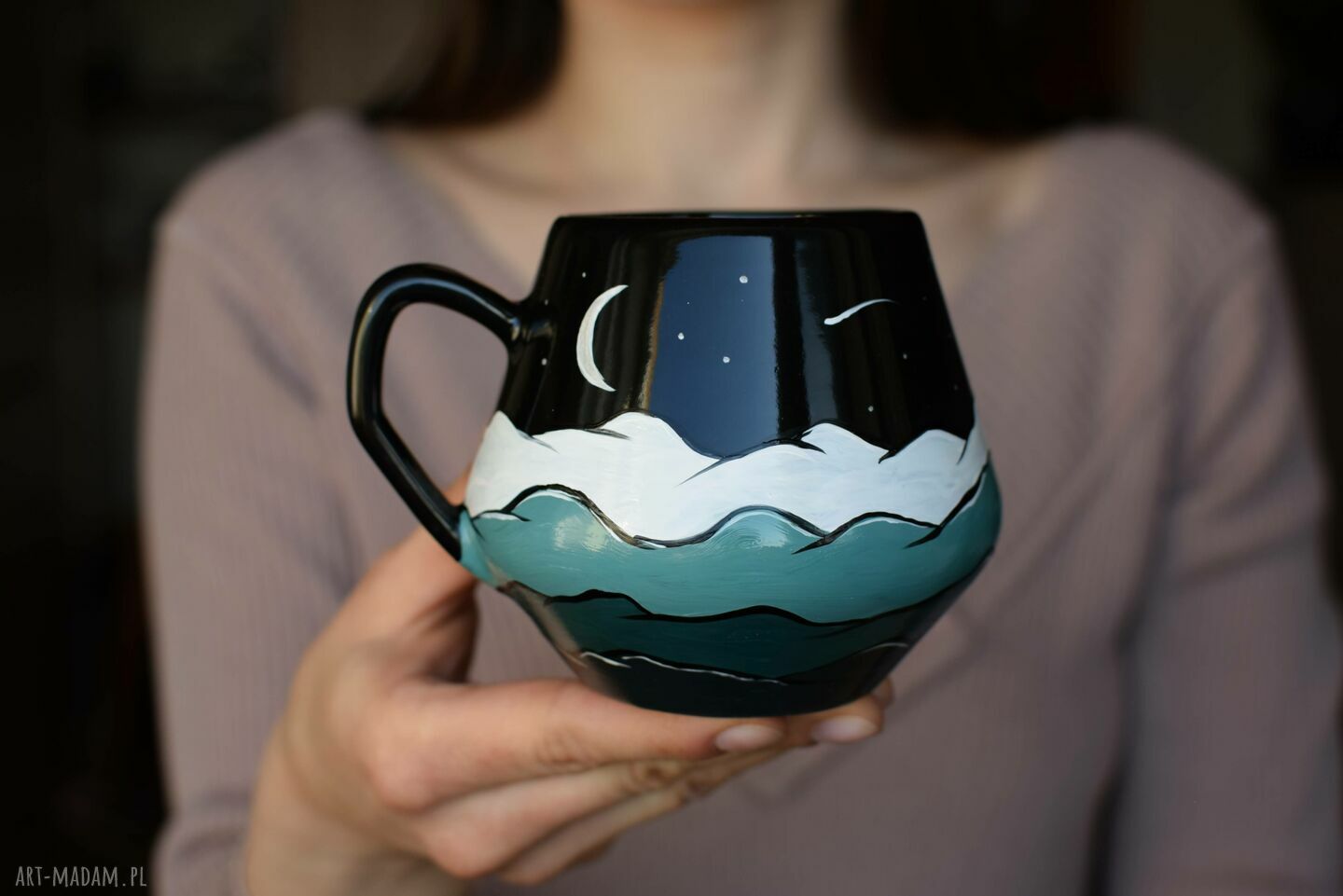 Kubek ceramiczny "Idź własnym szlakiem" Góry 350ml