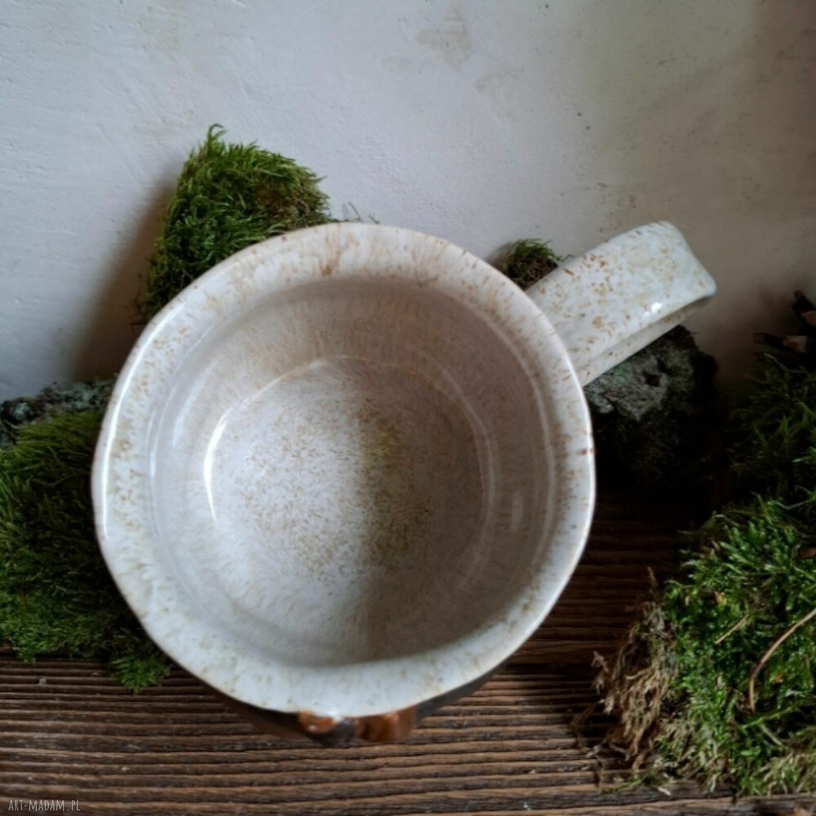 Kubek ceramiczny Koń - ręcznie lepiony prezent dla miłośniczki koni