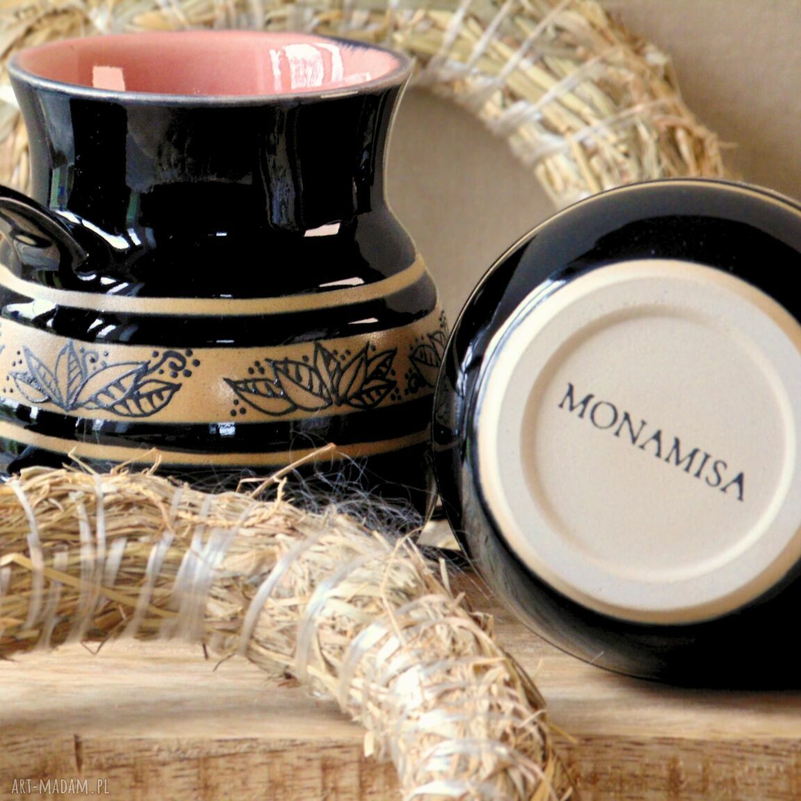 Kubek ceramiczny Floral Coral Monamisa