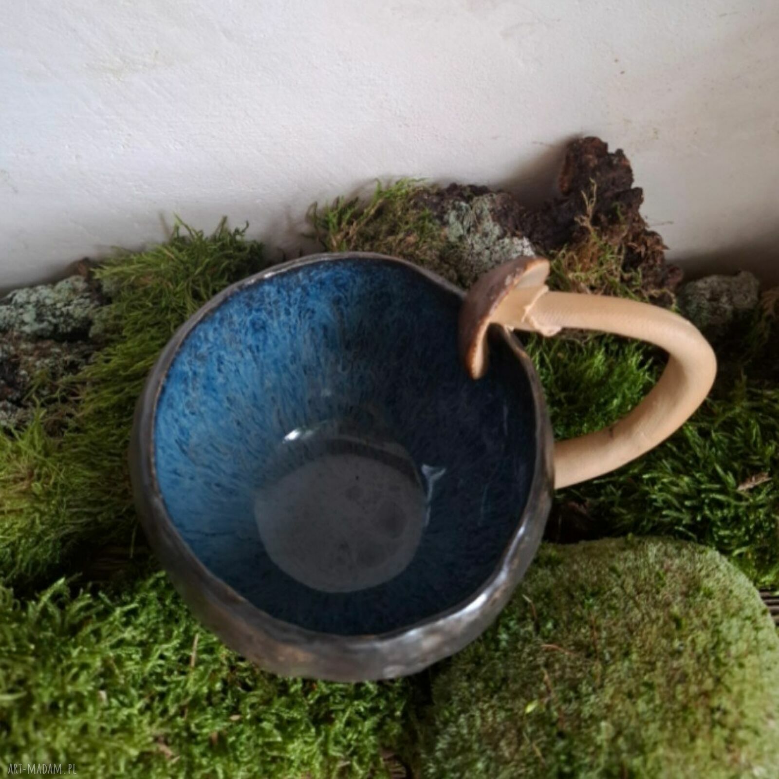 Kubek ceramiczny w kształcie grzyba - prezent dla grzybiarza