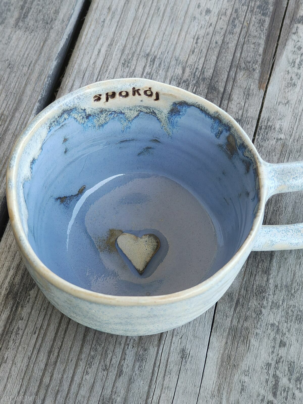 Kubek ceramiczny kawowy 200 ml „Spokój” - ręcznie toczony