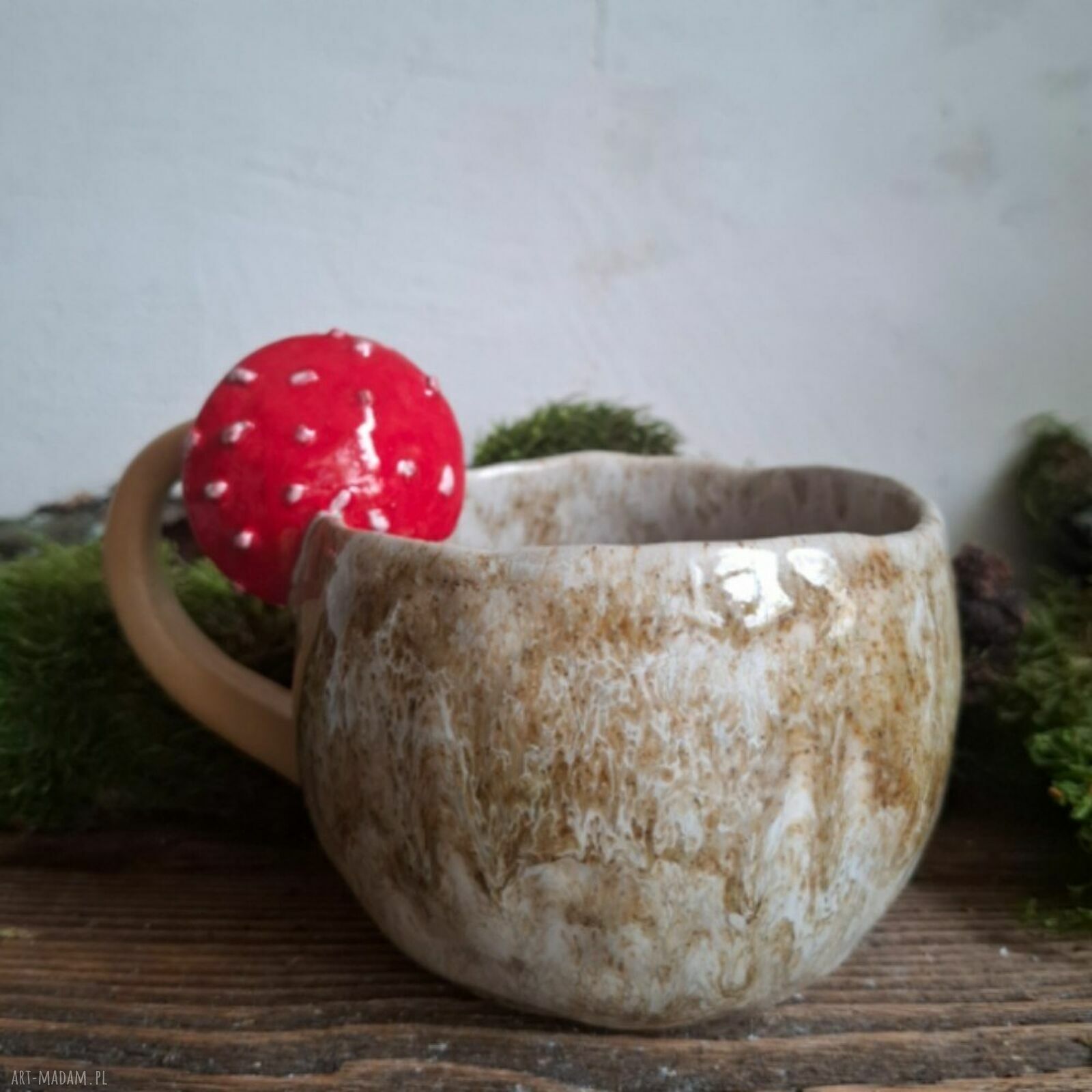 Kubek ceramiczny - Muchomor