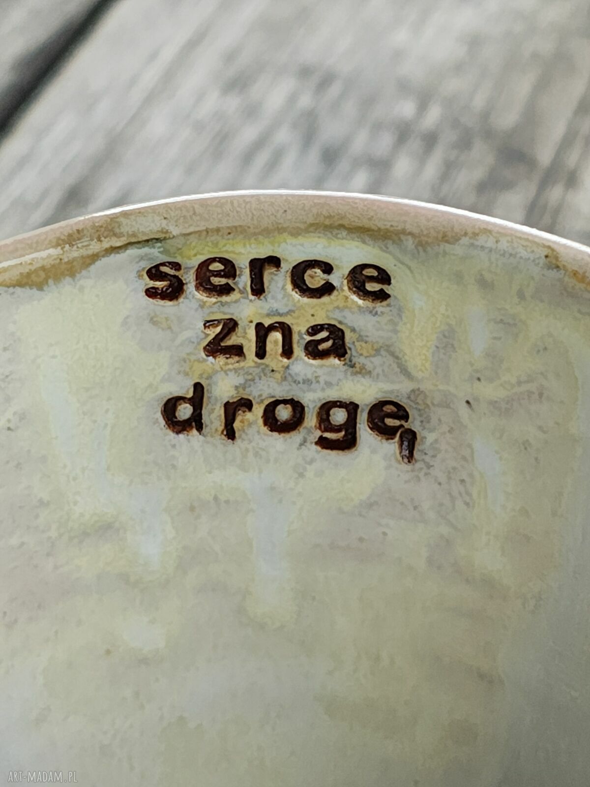 Kubek ceramiczny handmade „Serce zna drogę” 260 ml