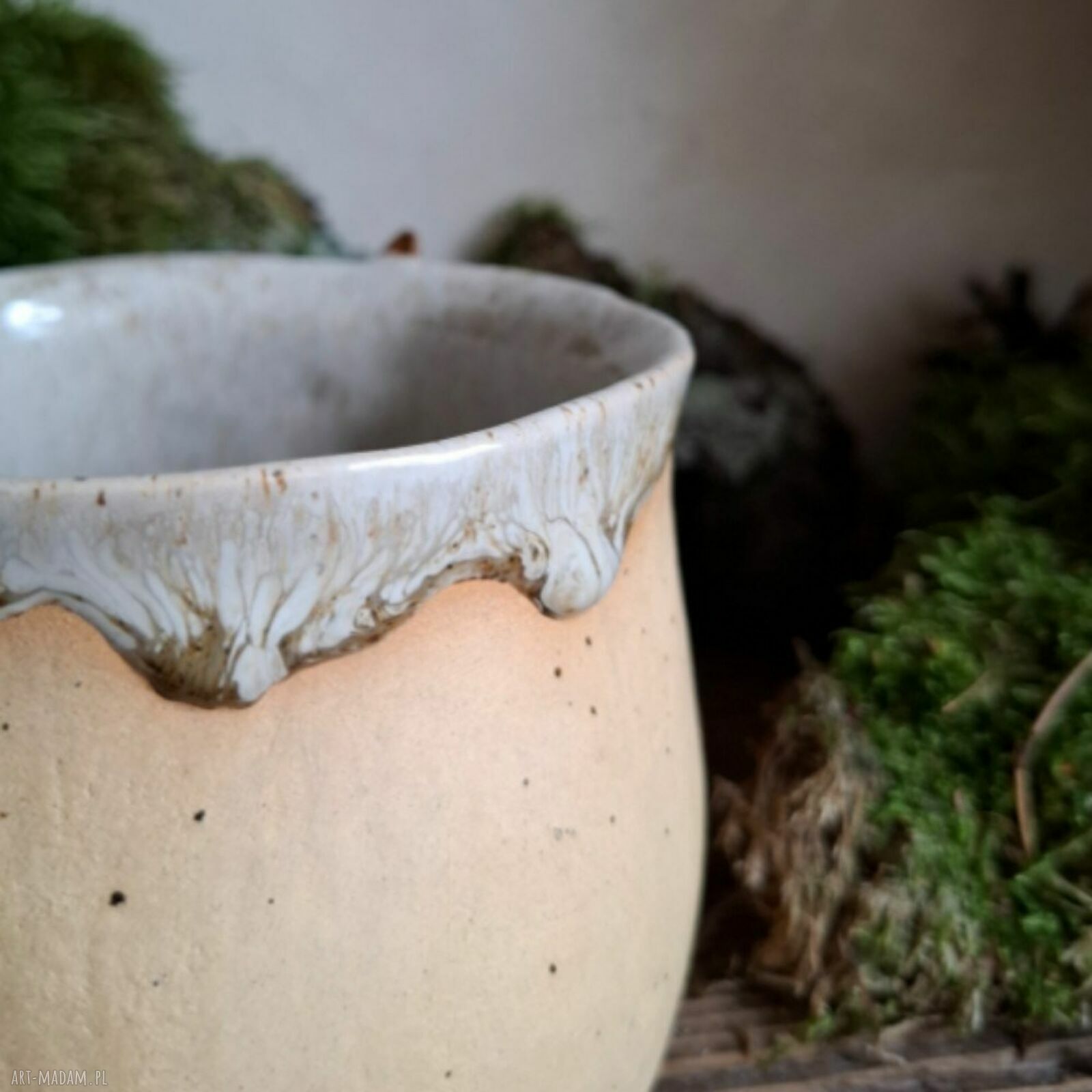 Kubek ceramiczny Koń - ręcznie lepiony prezent dla miłośniczki koni