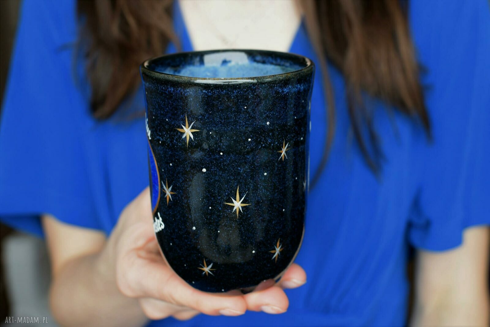 Kubek ceramiczny - prezent dla niej 325 ml, Księżycowa Kobieta Noc Księżyc
