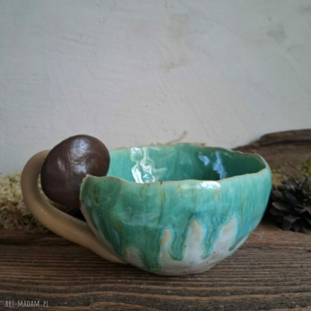 Kubek ceramiczny w kształcie grzybka - Grzybek