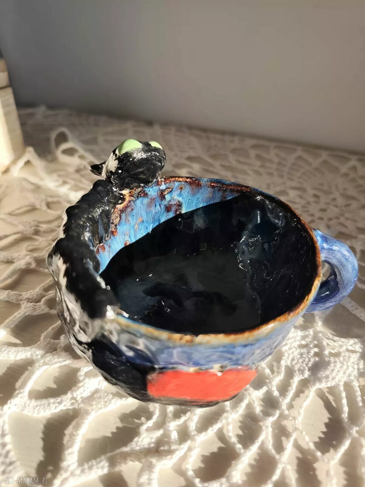 Kubek ceramiczny ze Szczerbatkiem - wyjątkowe rękodzieło