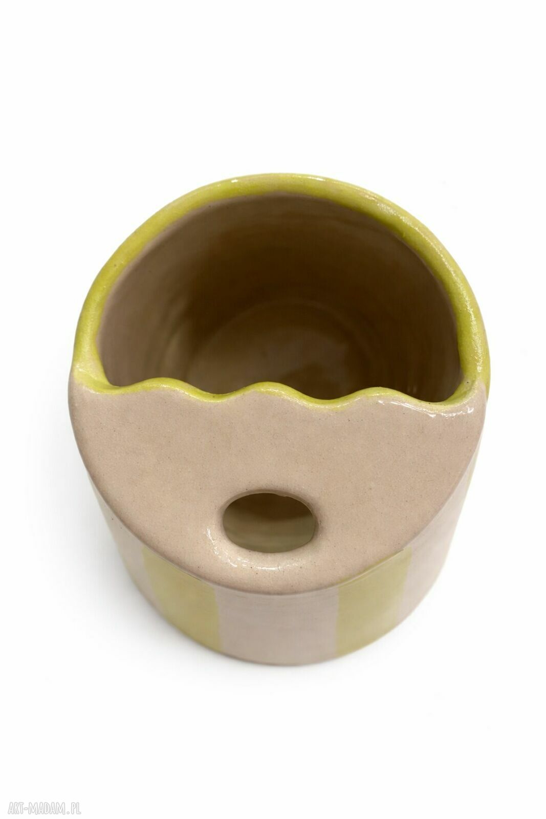 Kubek ceramiczny travel cup - ręcznie wykonany kubek podróżny