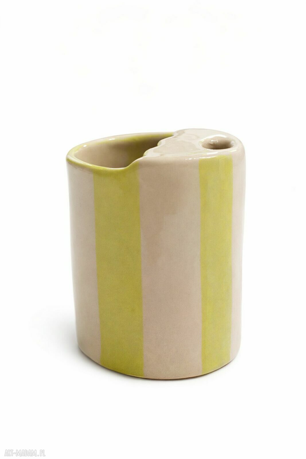 Kubek ceramiczny travel cup - ręcznie wykonany kubek podróżny