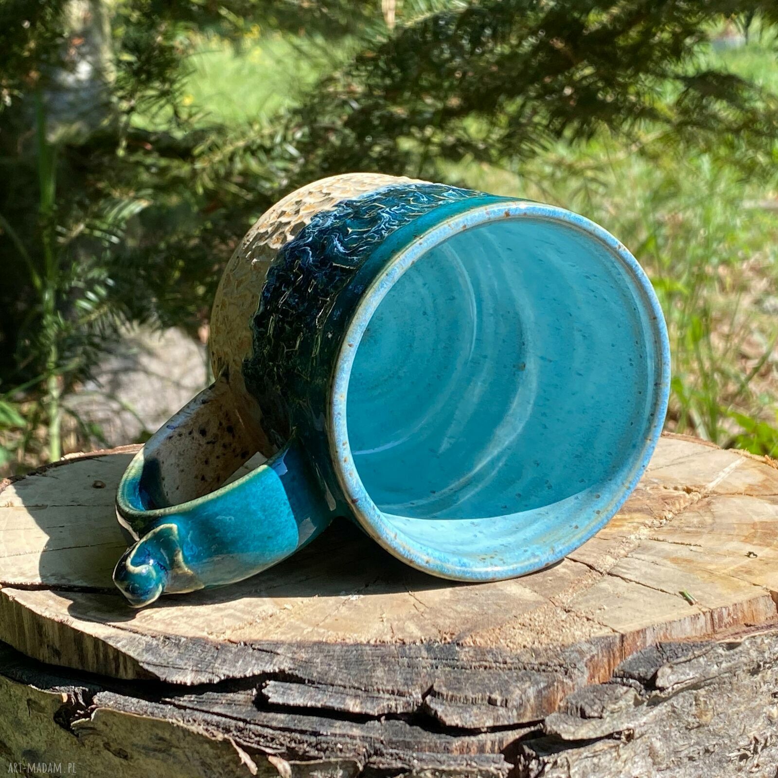 Kubek ceramiczny Laguna 300 ml z podpórką pod kciuk