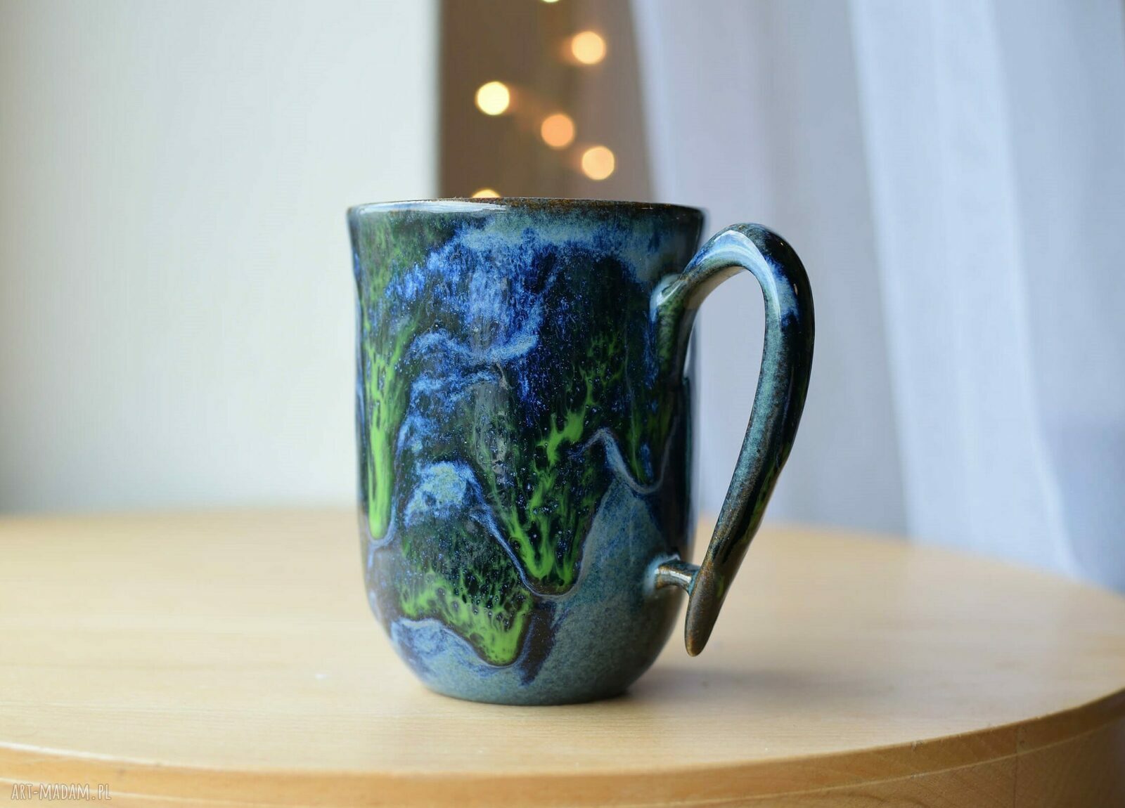 Kubek ceramiczny Zielona Głębia 325 ml