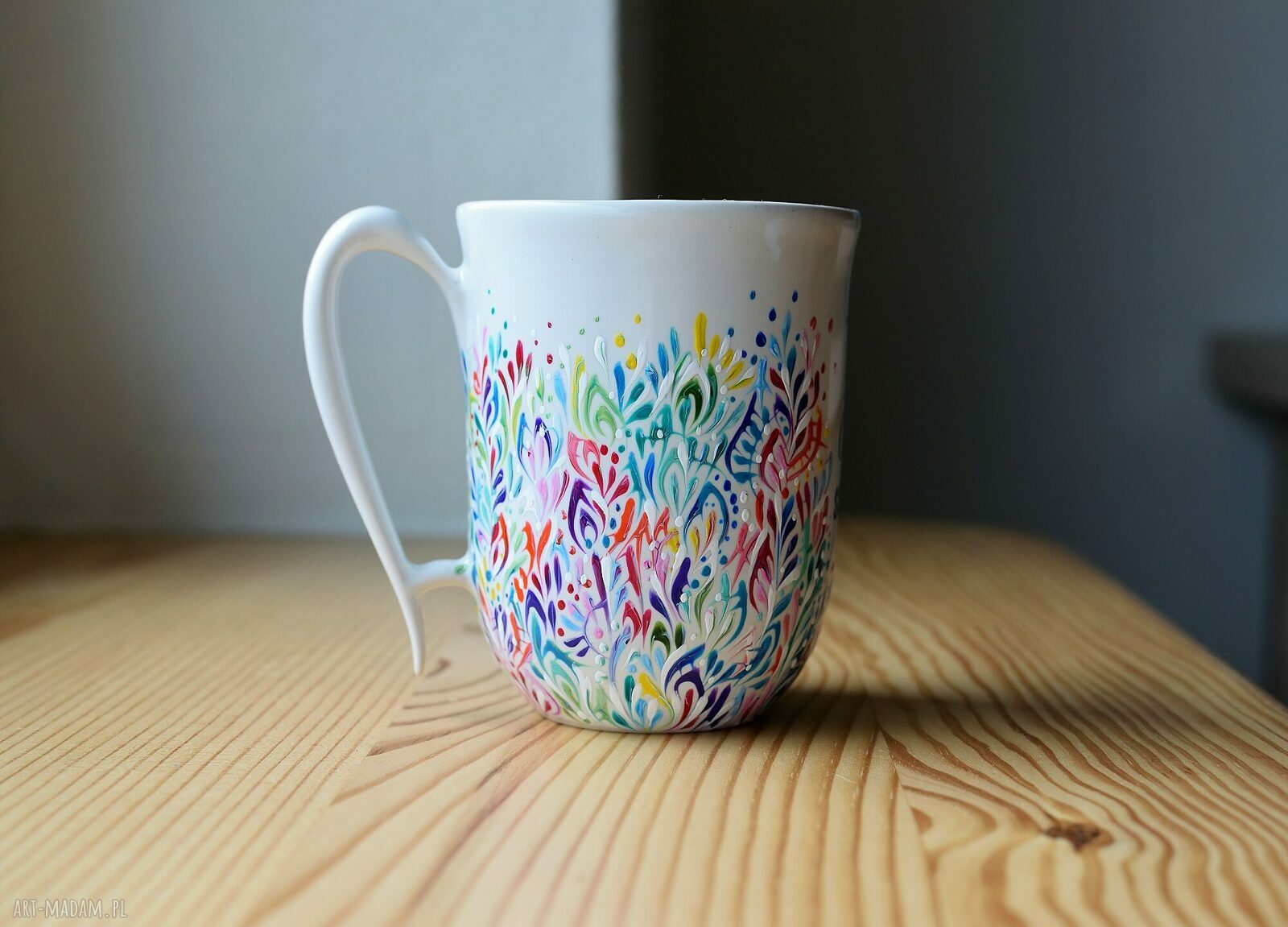 Kubek dla mamy ręcznie malowany ceramiczny 300ml
