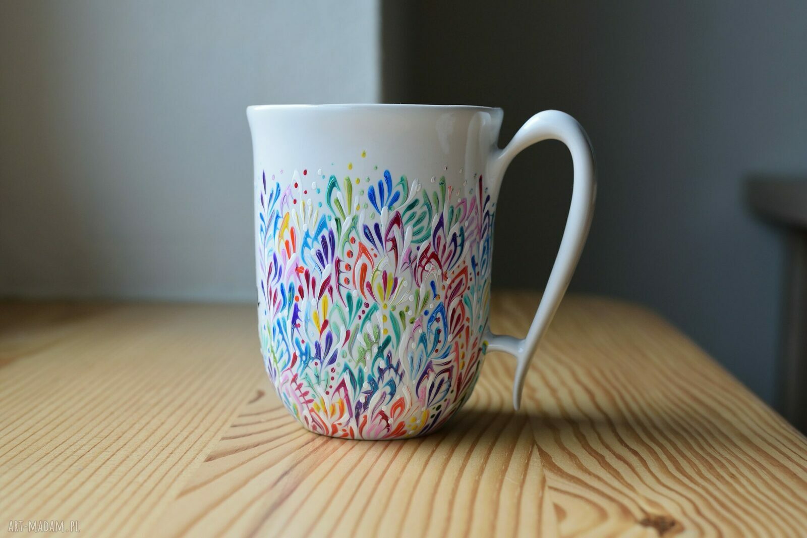Kubek dla mamy ręcznie malowany ceramiczny 300ml