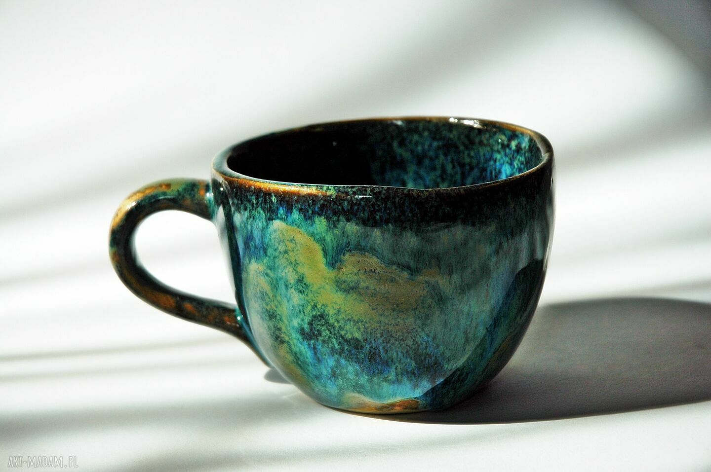 Kubek jumbo jak malowany przez van Gogha Handmade