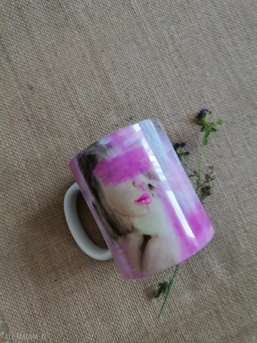 Kubek Kolor Kobiety Purpurowy