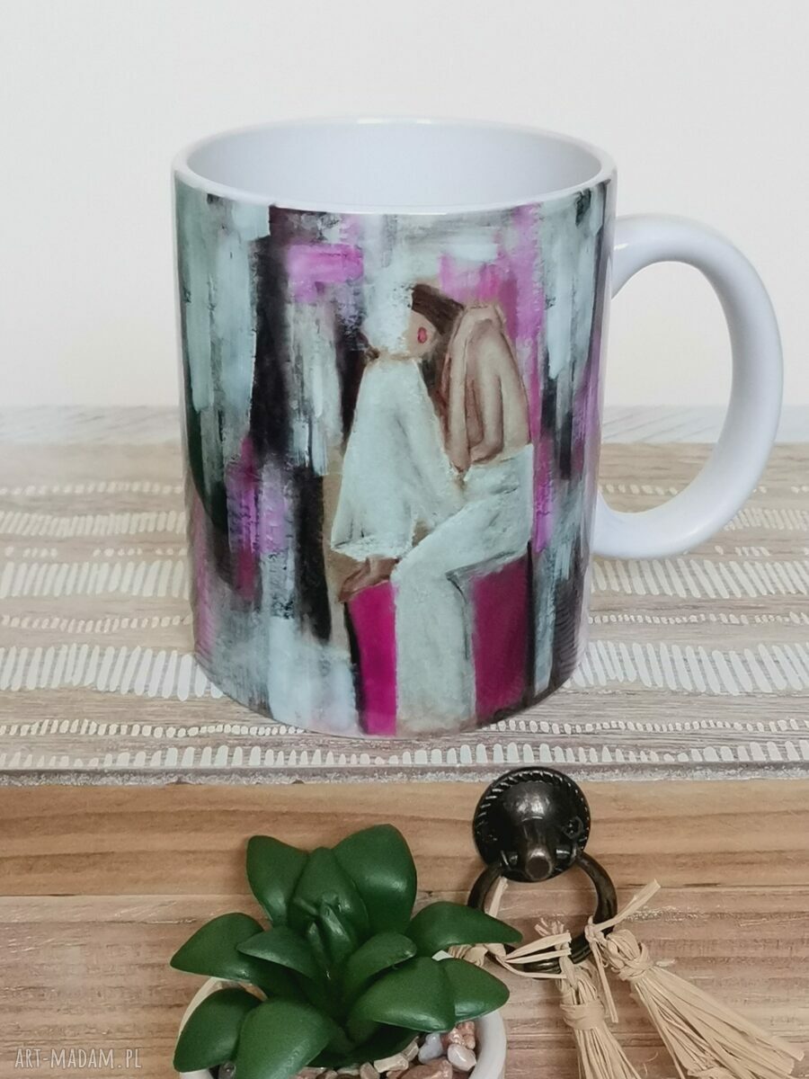 Kubek porcelanowy "Kolor Kobiety" - Różowy (330 ml)