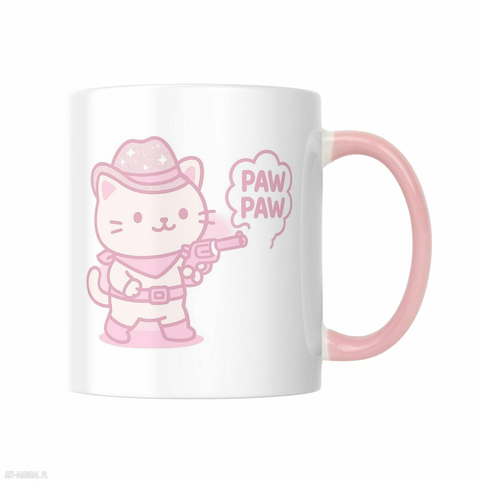 Kubek Kotek Kowboj Don’t Paw-se Me - humor western dla kociarzy