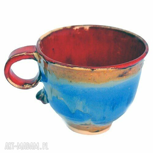 Kubek lawowany 350 ml - ceramika handmade Pani Maria Doroszuk