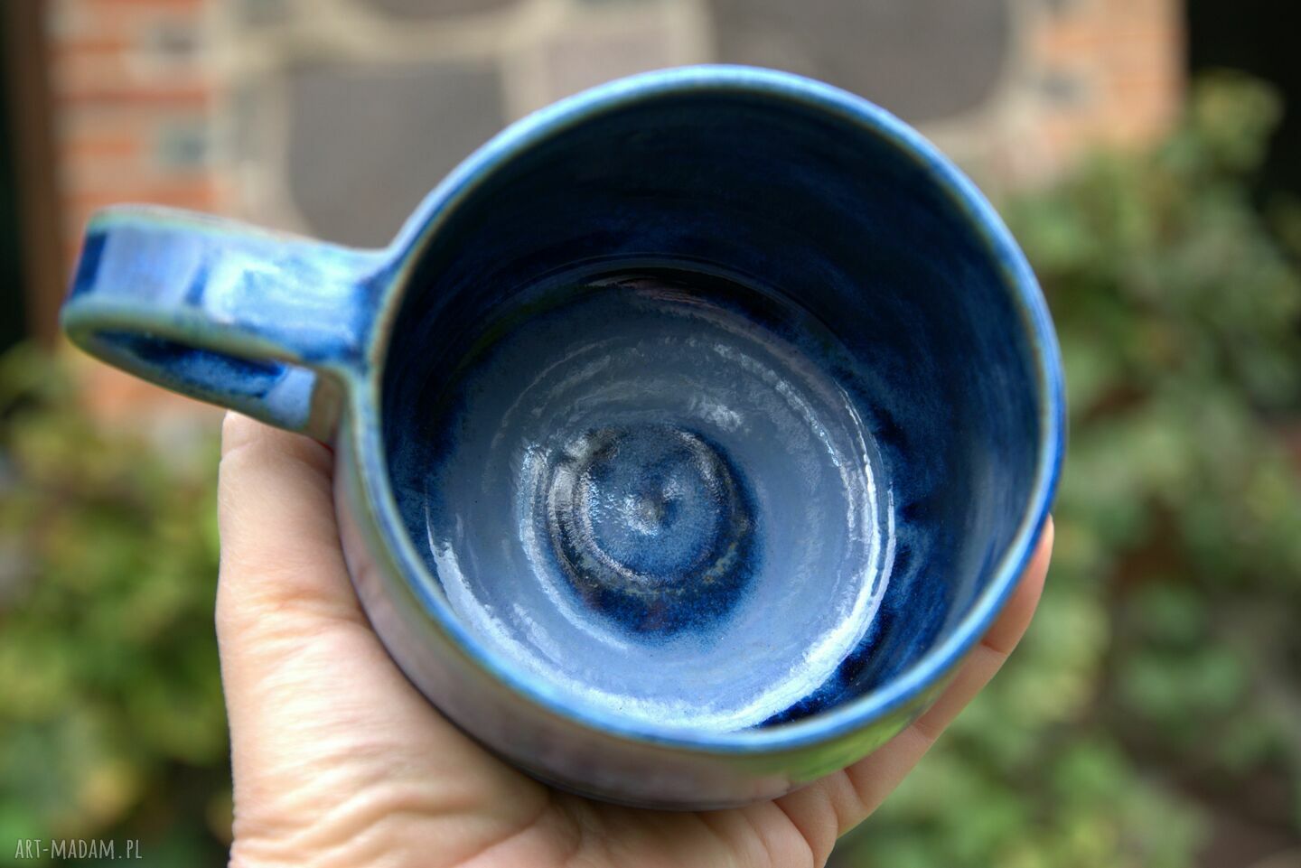 Kubek Niebieski Większy - rękodzieło ceramiczne na herbatę i kawę