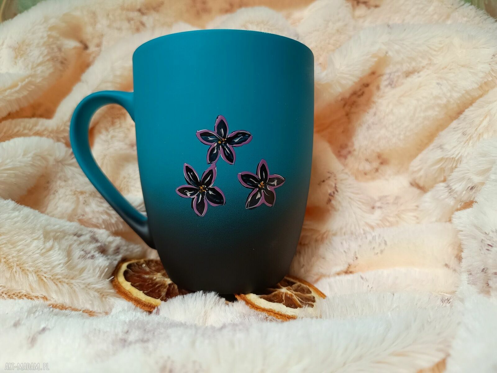 Kubek pantery ręcznie malowany - 300 ml