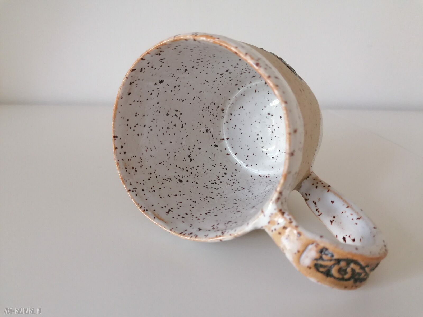 Kubek ceramiczny "Rowerem w stronę słońca" - rękodzieło, które ma duszę