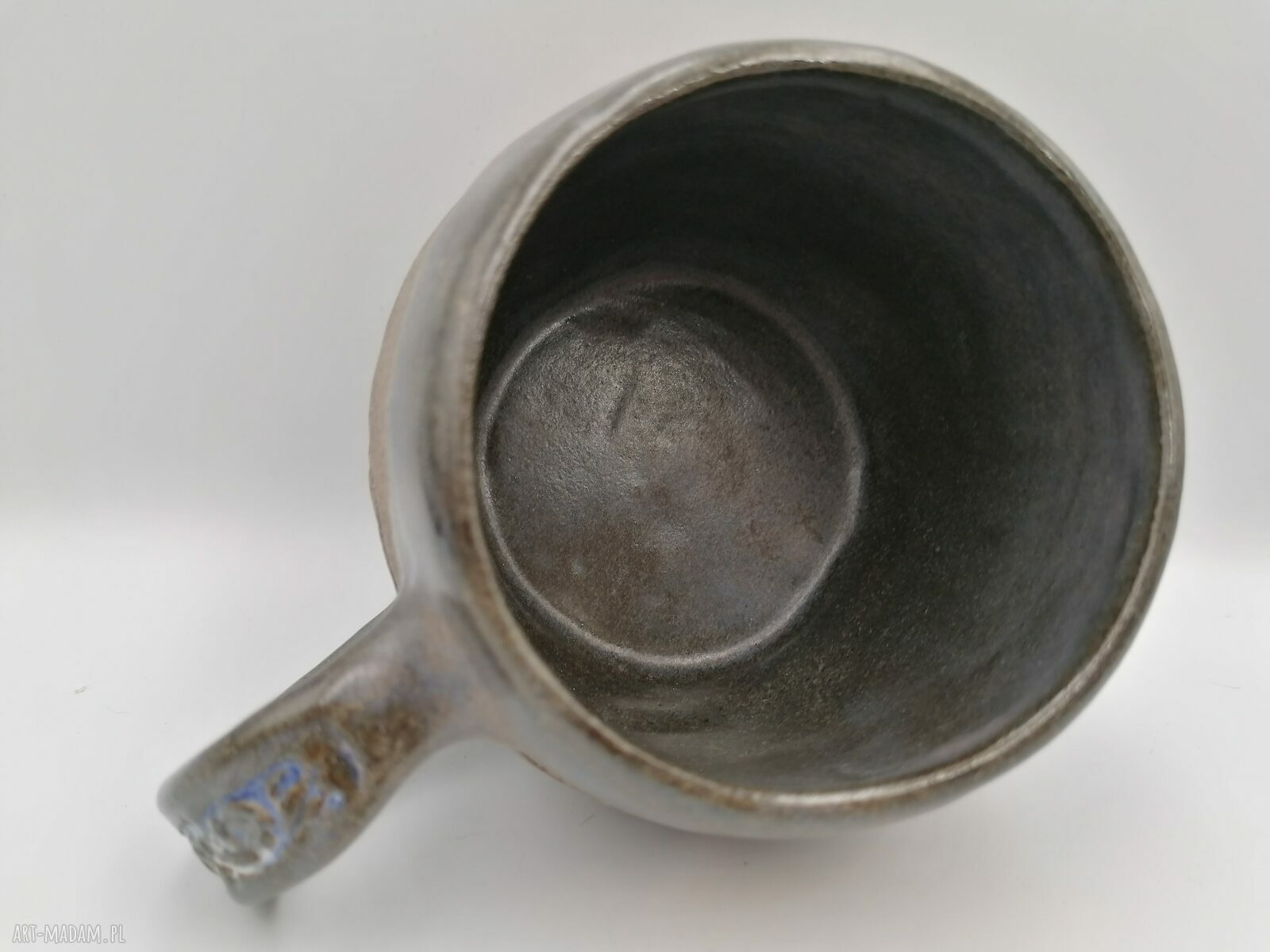 Kubek ceramiczny “Wpływy burzowy” - ręcznie robiony z gliny