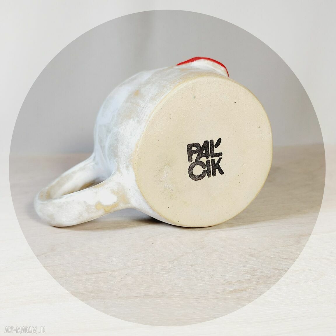Kubek z ustami Marta - ceramiczna rzeźba użytkowa 300 ml