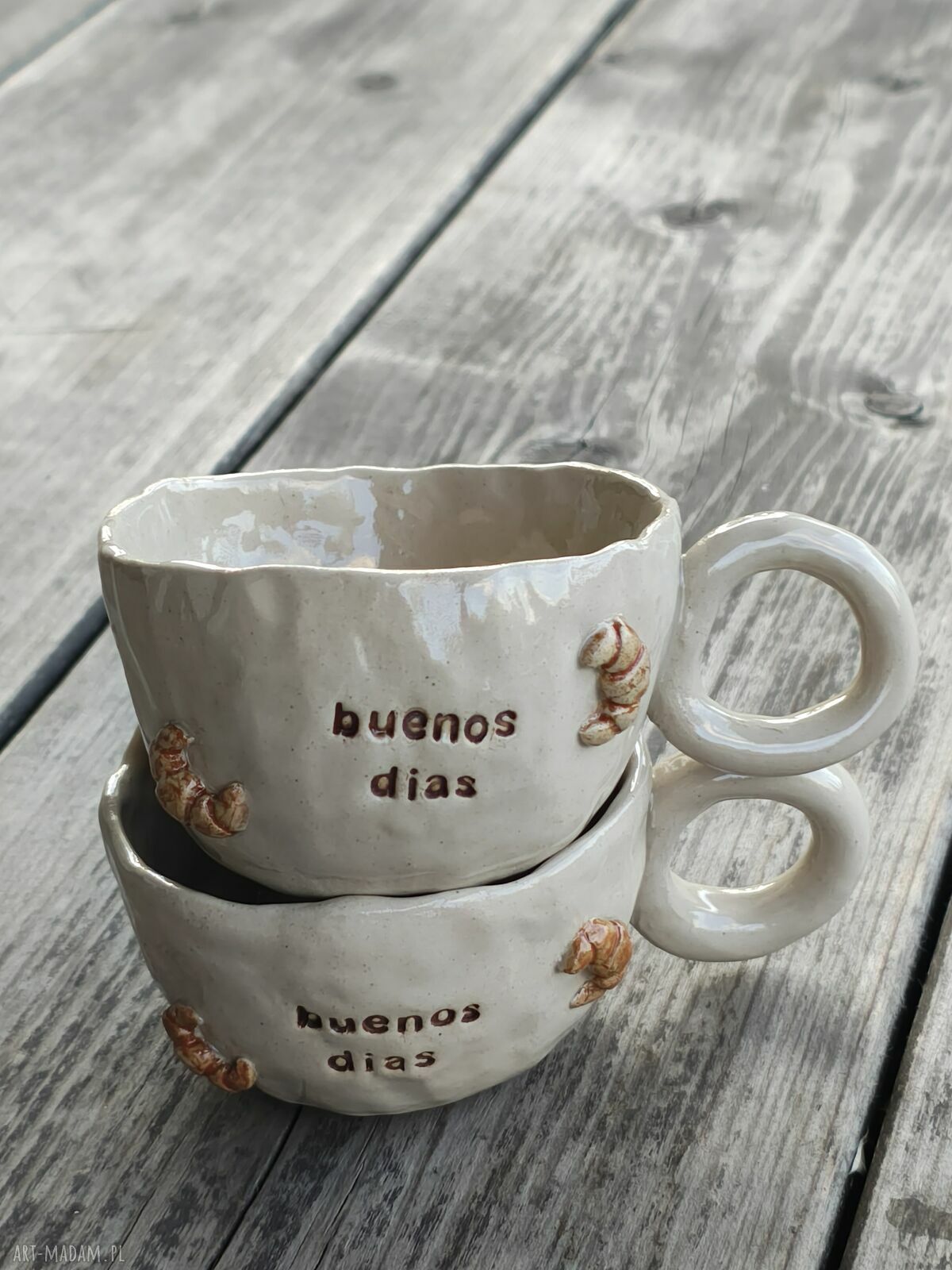 Ręcznie robione kubki do espresso 100 ml Buenos dias