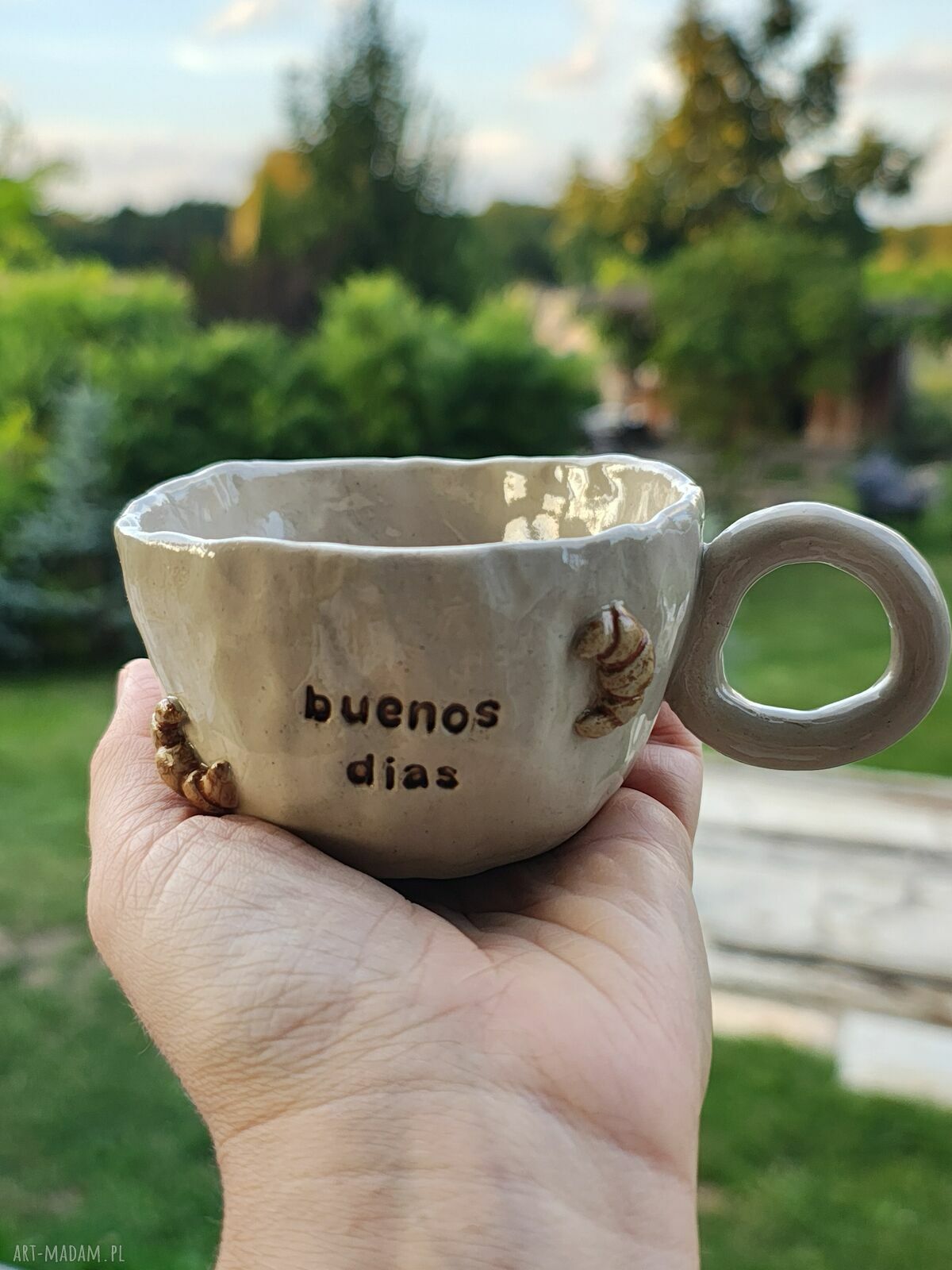 Ręcznie robione kubki do espresso 100 ml Buenos dias