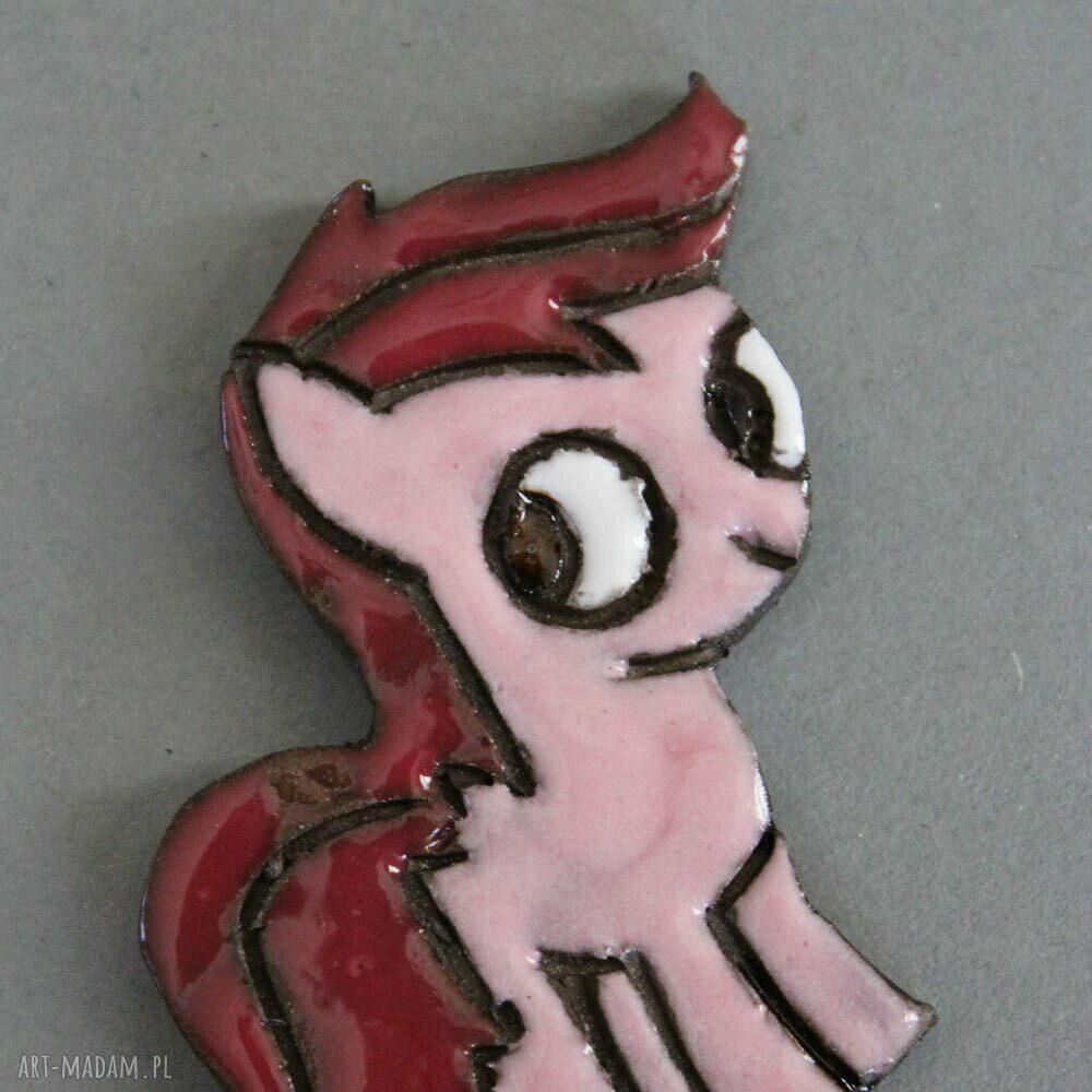 Kucyk Ponny Pinkie Pie - ceramiczna broszka
