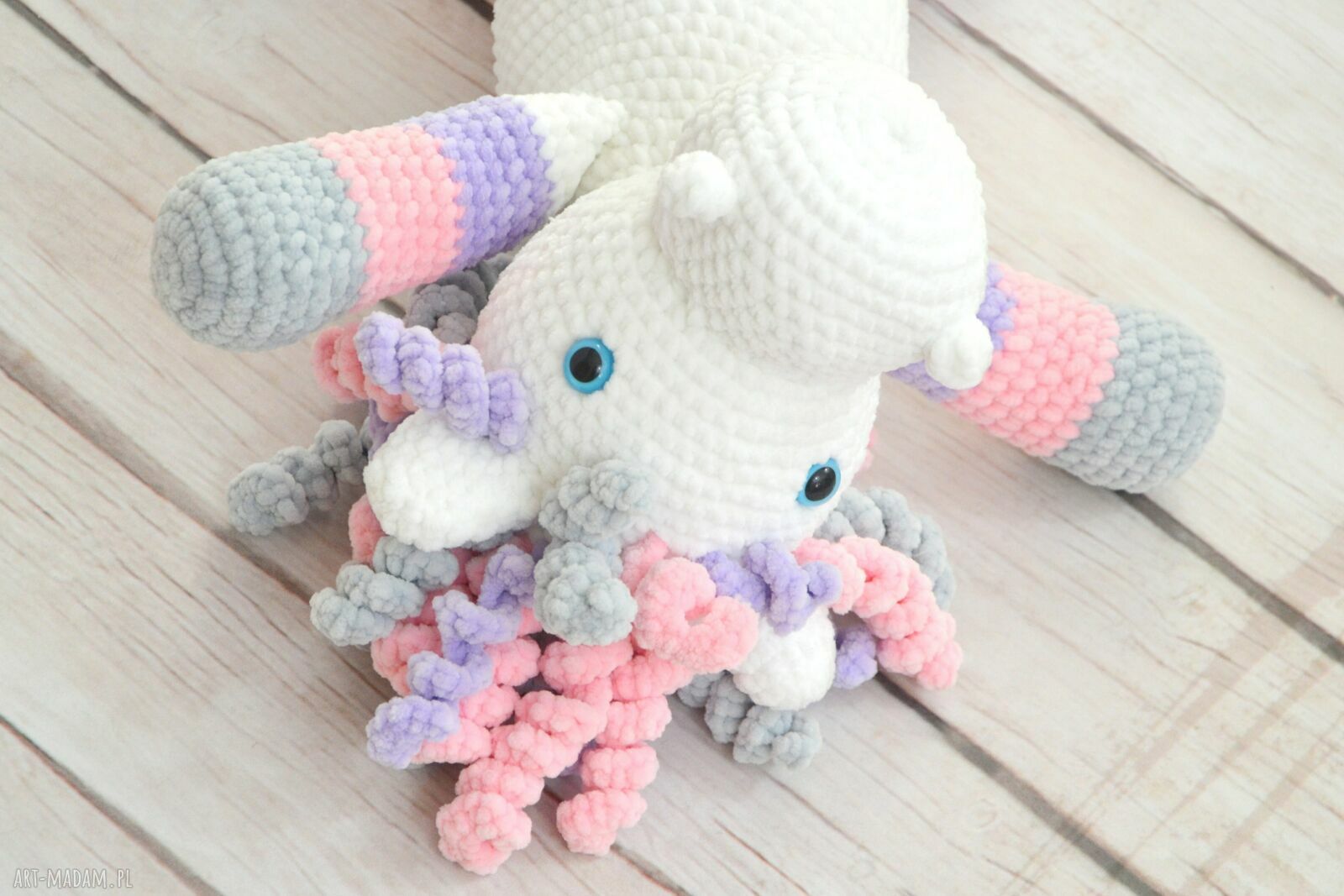 Kucyk przytulanka duuuuży 40 cm - szydełkowy handmade dla dziecka
