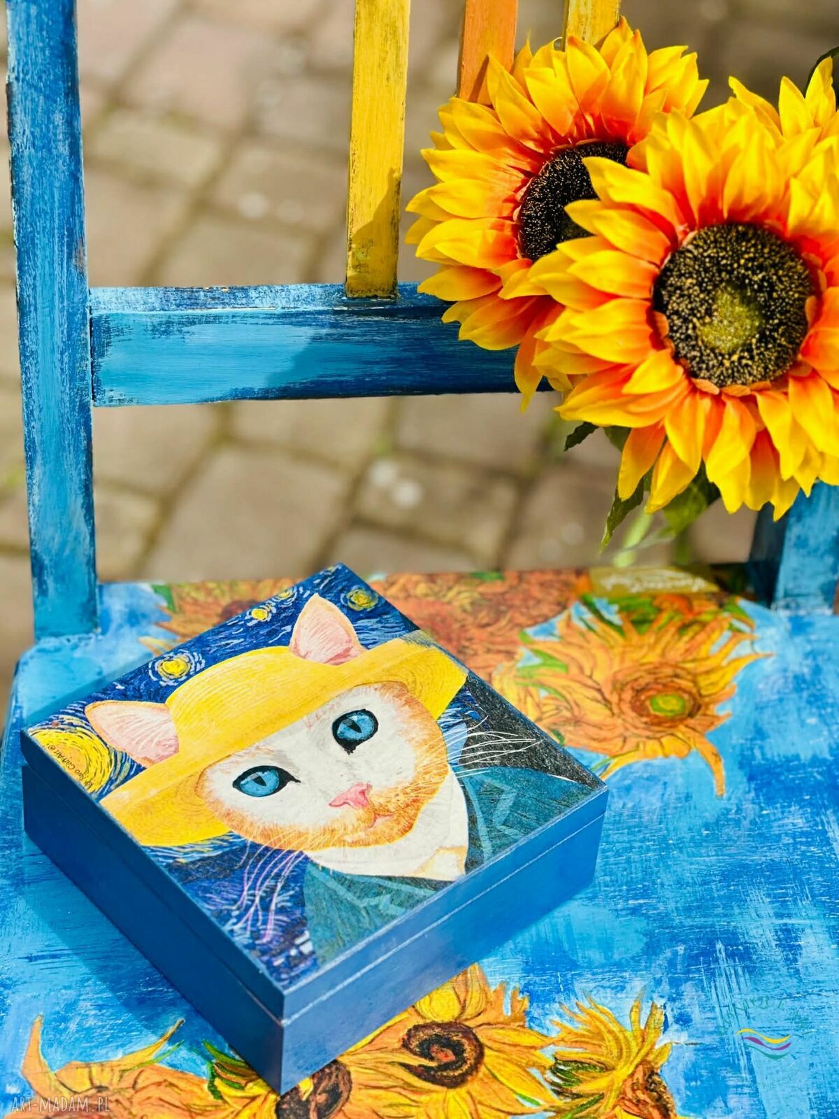 Kuferek dla miłośnika sztuki Van Gogh - pudełko na biżuterię
