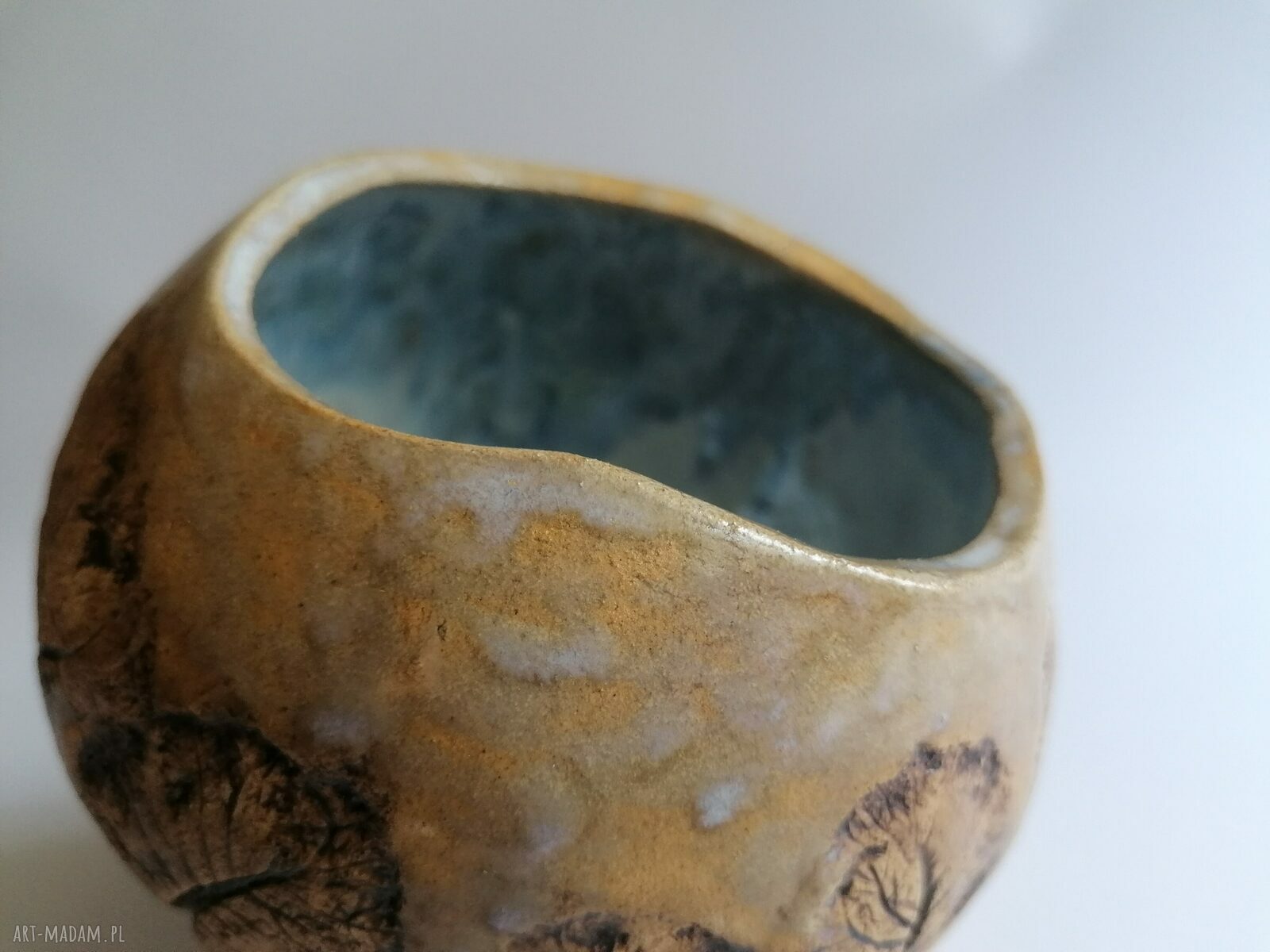 Kula z drzewami - ceramiczna cukiernica i pojemnik na słodycze