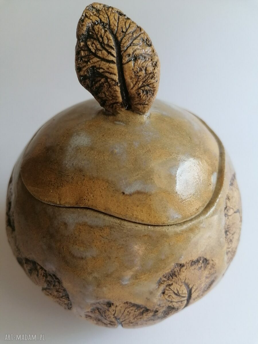 Kula z drzewami - ceramiczna cukiernica i pojemnik na słodycze