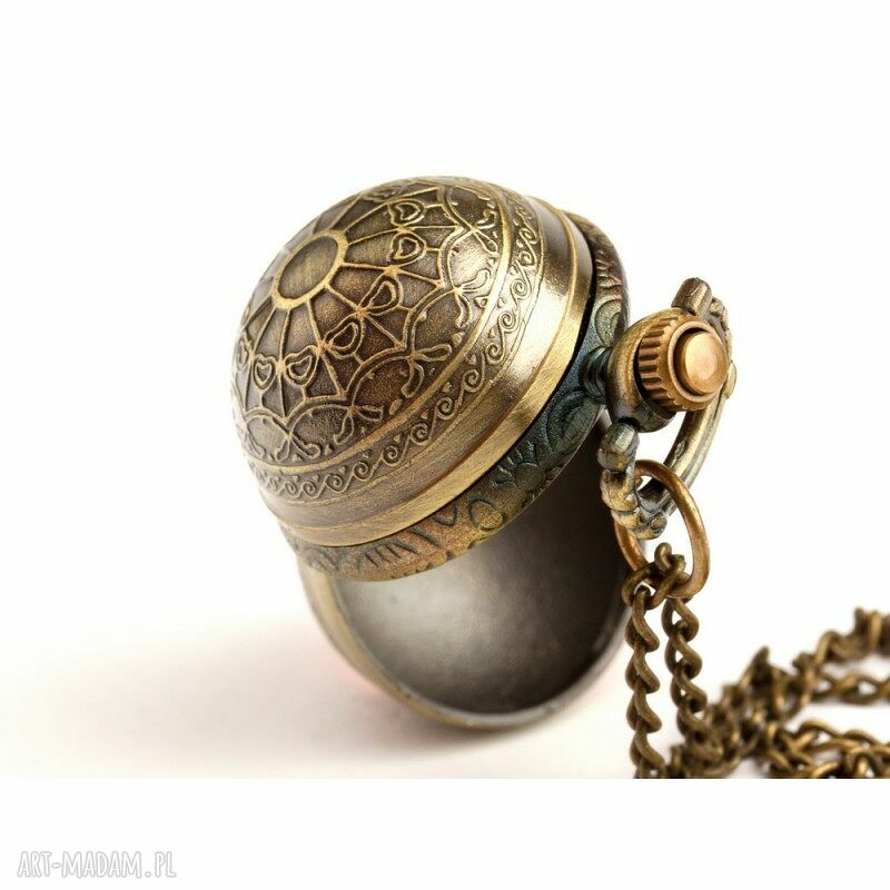 Naszyjnik-zegarek Kuleczka II Golden - handmade