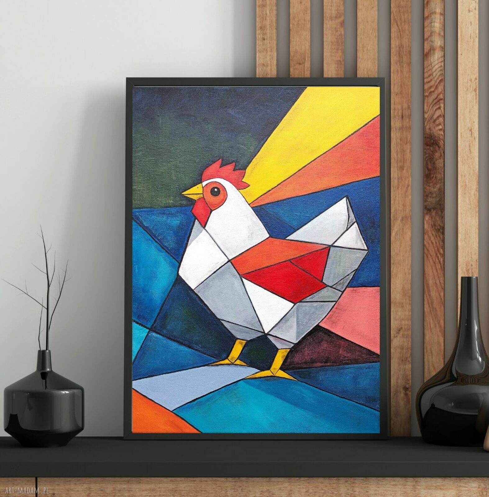 Kurka - obraz akrylowy wielkanocny 30x40 cm