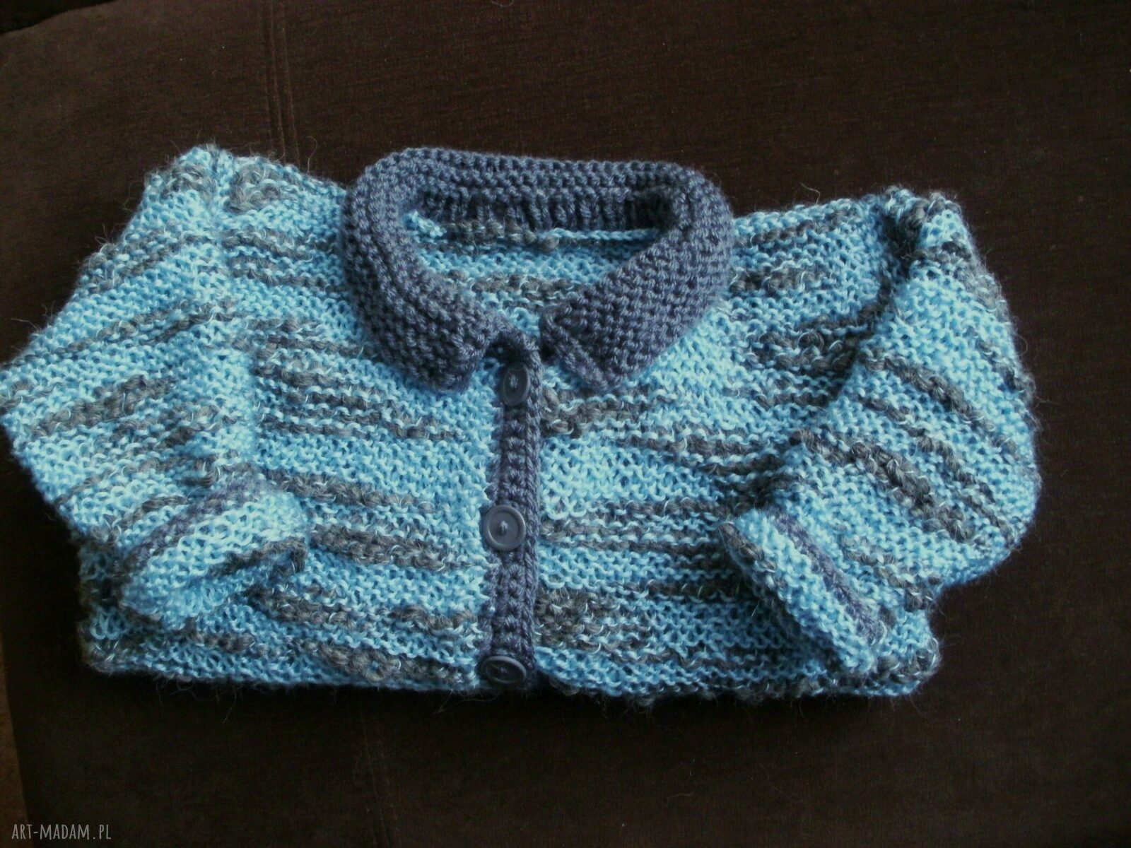 Kurteczka "Ciepły kubraczek" - ciepły sweterek handmade na jesienne spacery
